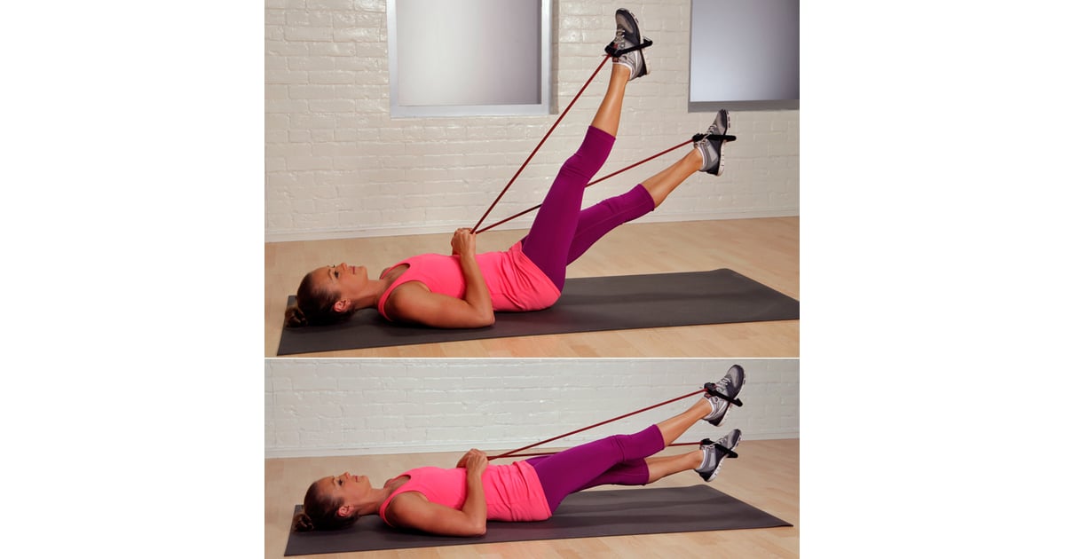 Flutter Kicks With Resistance Band Ways to Tone Abs and Stomach