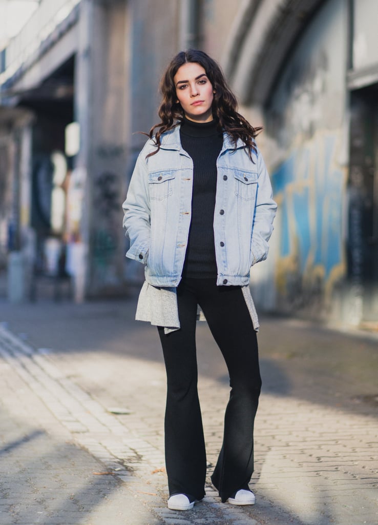 Layer Under a Denim Jacket How to Wear a Cardigan POPSUGAR Fashion Photo 5