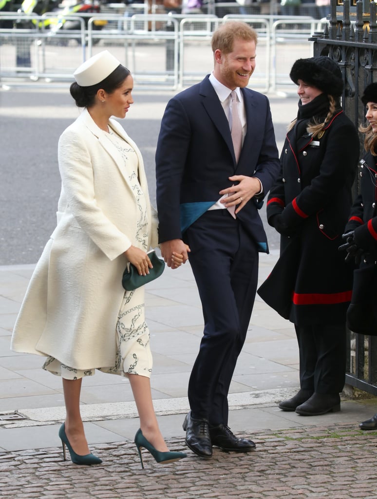 Meghan Markle White Hat at Commonwealth Day