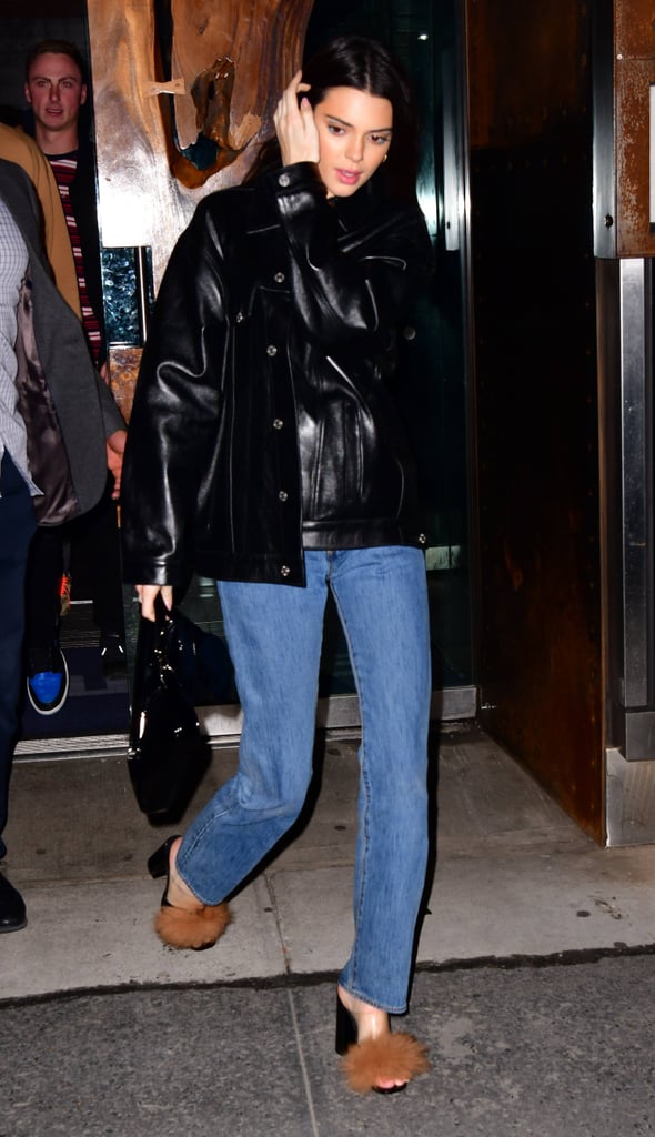 Kendall Jenner Fuzzy Heels Ben Simmons Feb. 2019