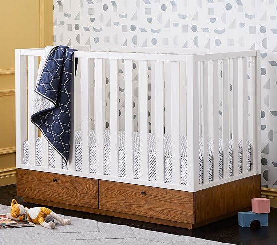 West Elm x PBK Modern Convertible Storage Crib