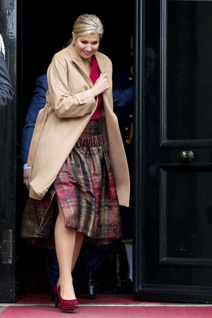 Queen Maxima's Tartan Skirt January 2017