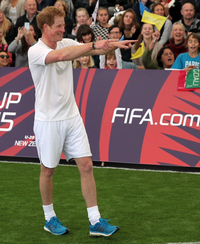 Prince Harry Playing Soccer in New Zealand