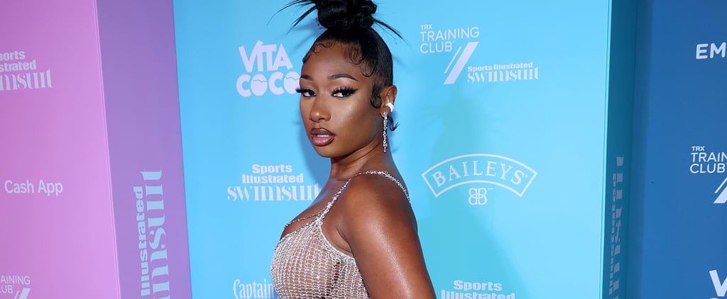 Megan Thee Stallion's Chain Mesh Gown Redefines What a Thigh-High Leg Slit Looks Like
