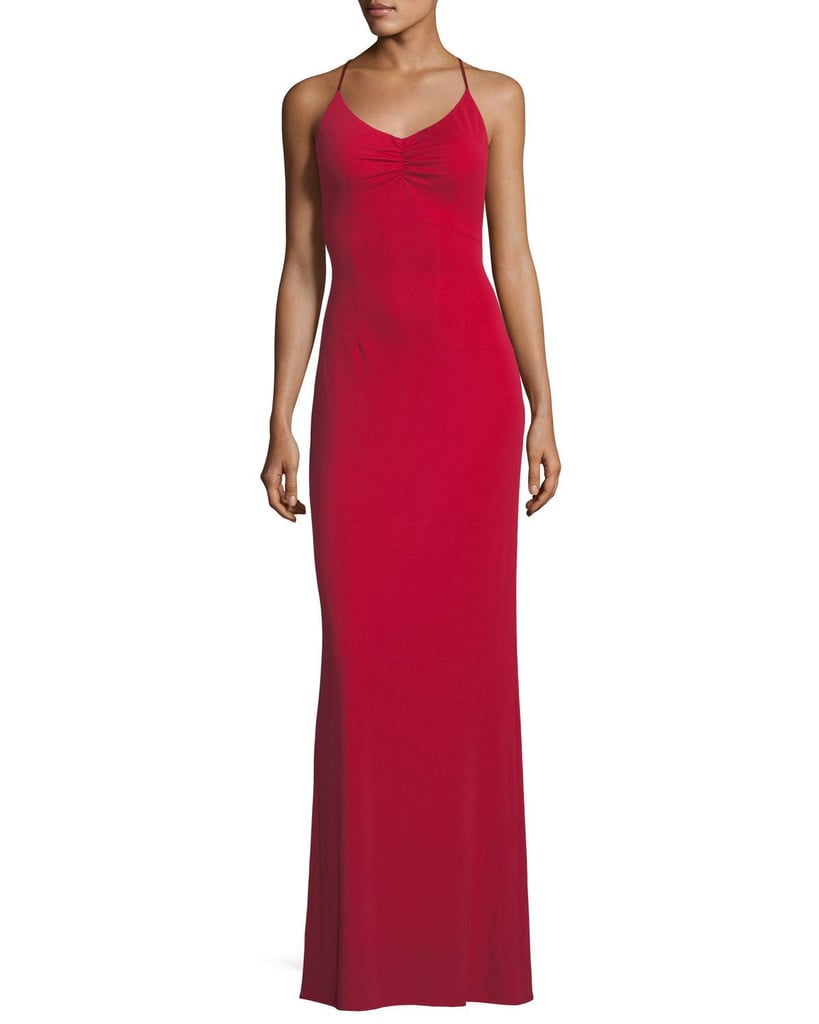Maria Bianca Nero Donna Crisscross Backless Long Gown