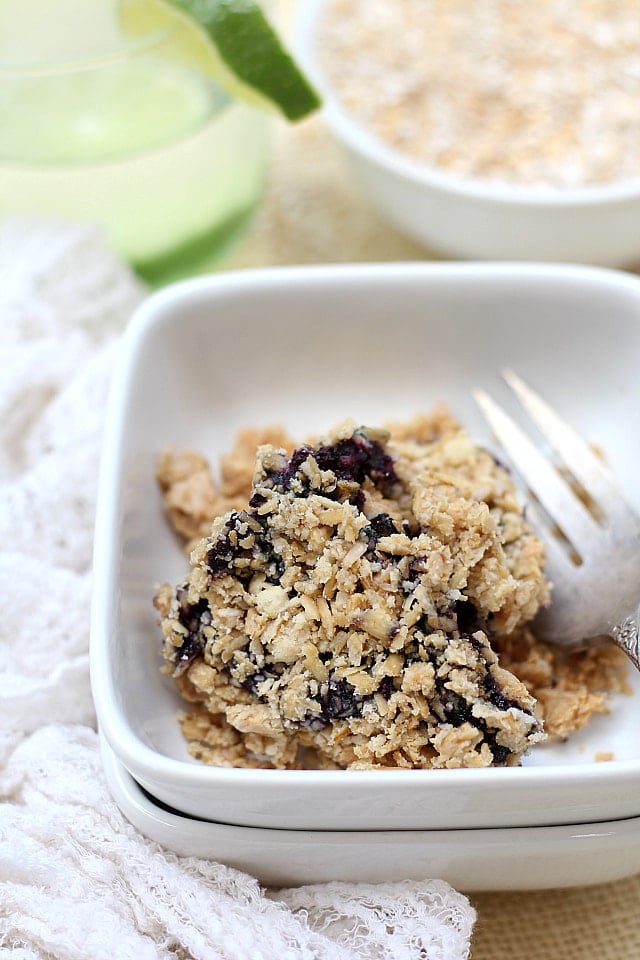 Peanut Butter and Jelly Baked Oatmeal