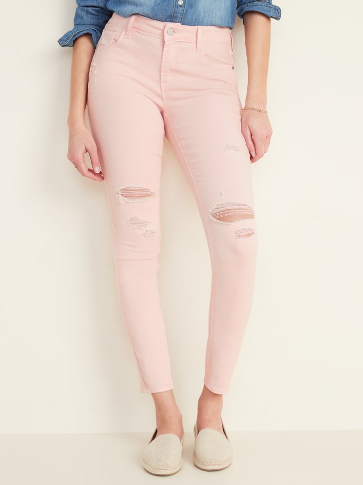 Old navy pink jeans sale