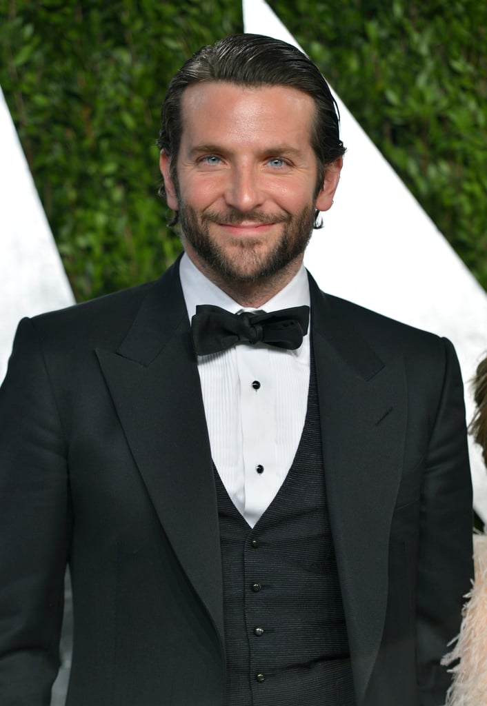 At the 2013 Academy Awards, Bradley slicked back his long strands and sported some sexy scruff.