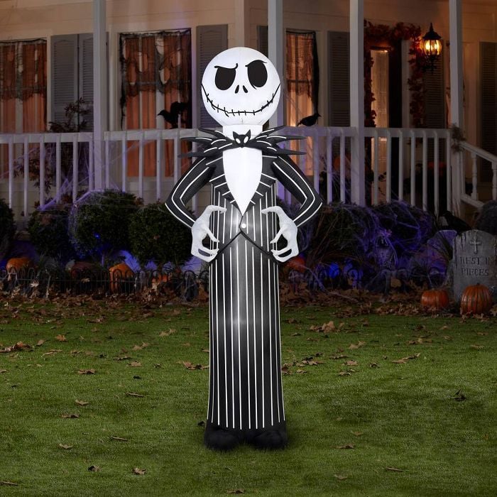 For Disney Fans: LED Inflatable Disney Nightmare Before Christmas Jack Halloween Decoration