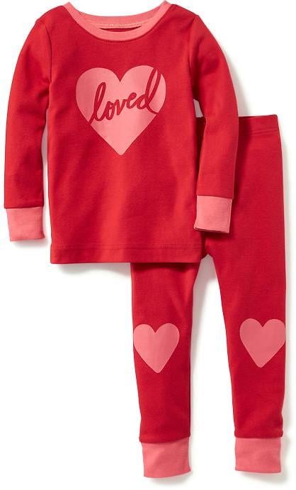 Loved Heart-Graphic Sleep Set