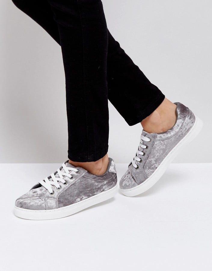 Velvet sneakers best sale