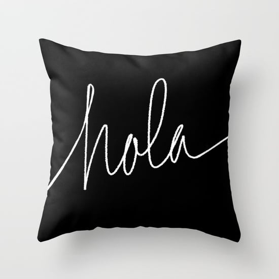 Hola Throw Pillow Cover With Pillow Insert