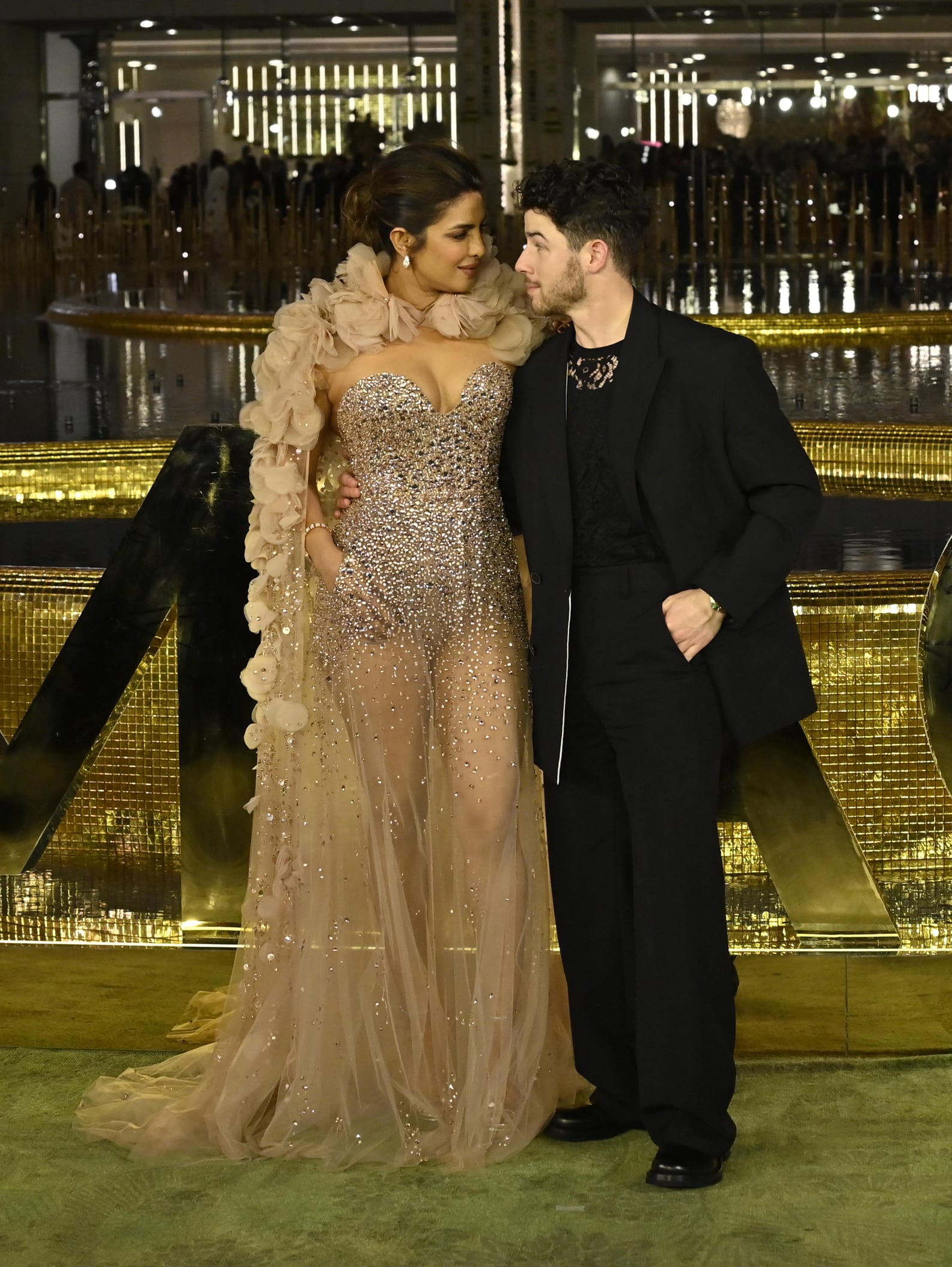 Priyanka Chopra's Nude Elie Saab Naked Dress at NMACC | PS UK Style