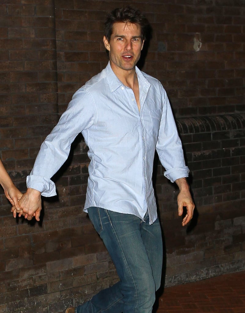 Tom Cruise stepped out in Baton Rouge, LA, for a night on the town in April 2012.