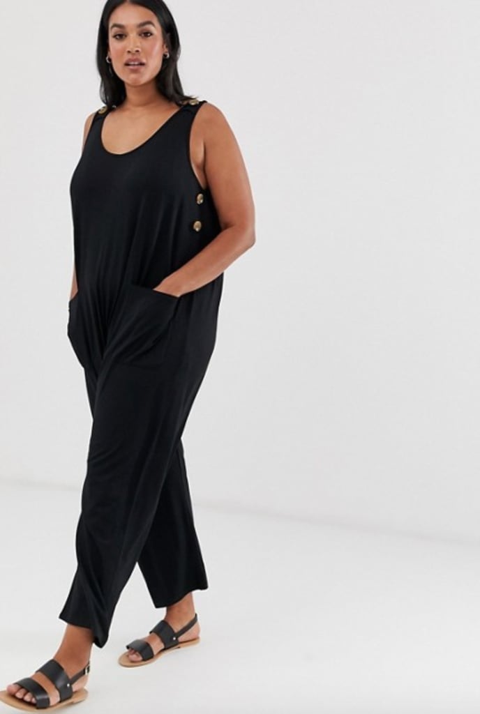 Asos Design Curve Minimal Jumpsuit Meghan Markle Black Everlane Jumpsuit At British Vogue 8180