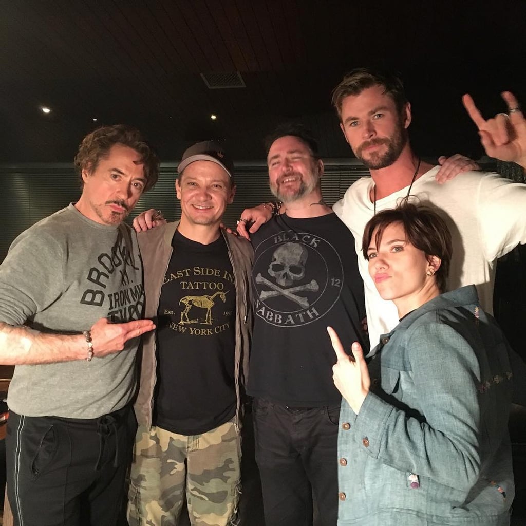 The Avengers Cast Get Matching Tattoos 2018 Popsugar Entertainment