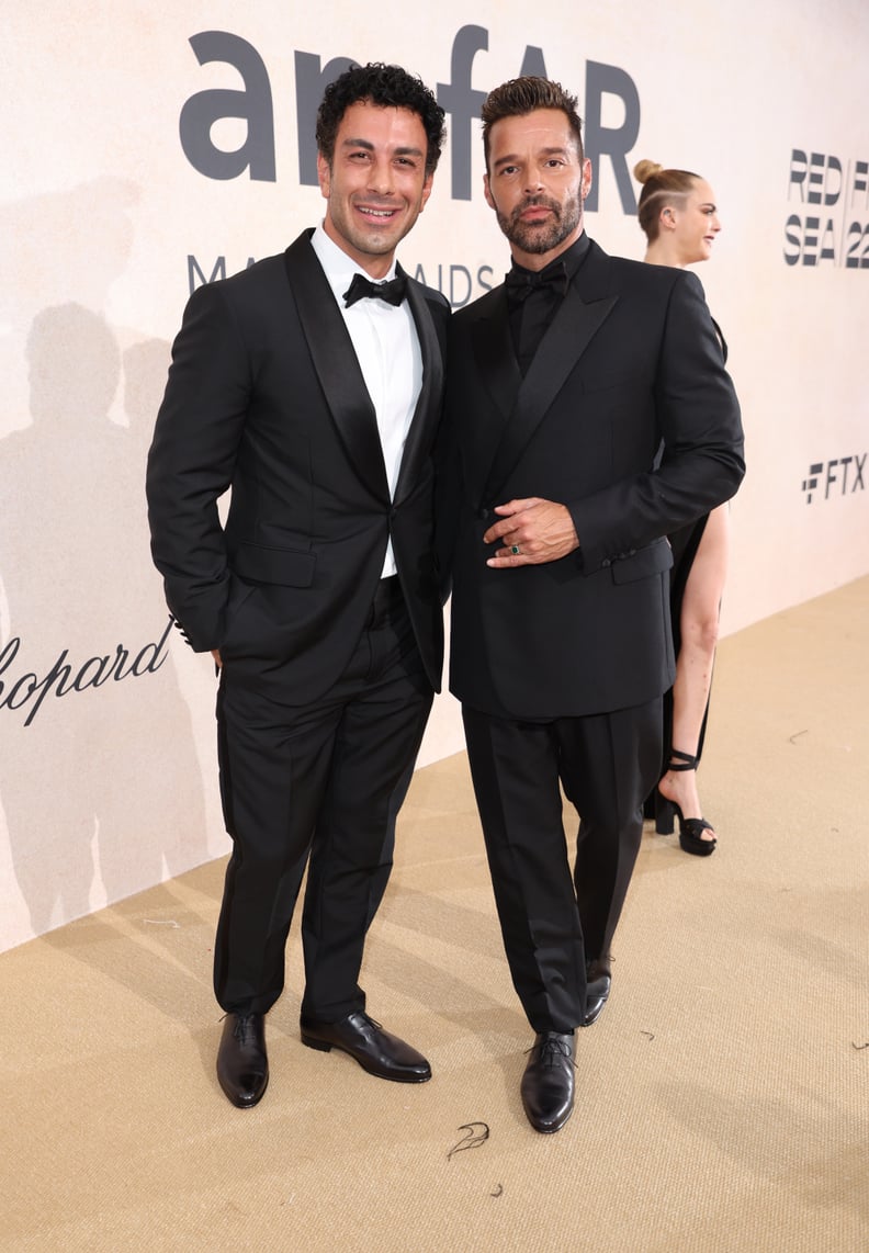 CAP D'ANTIBES, FRANCE - MAY 26: Jwan Yosef and Ricky Martin at Hotel du Cap-Eden-Roc on May 26, 2022 in Cap d'Antibes, France. (Photo by Mike Marsland/Getty Images for The Red Sea International Film Festival)