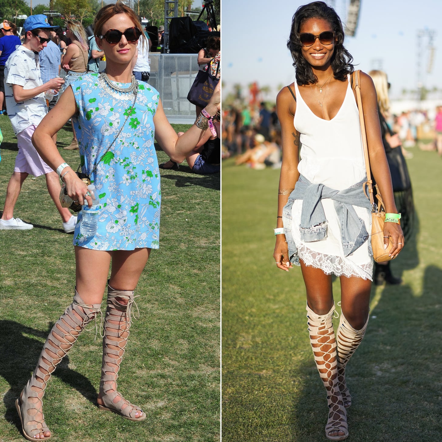 How to Wear Knee-High Gladiator Sandals