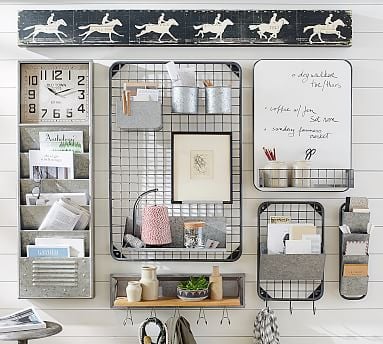 Antique Zinc Wall Organizers
