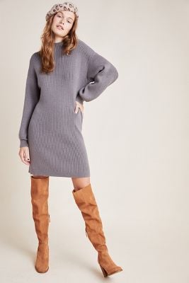 Anthropologie Alder Mock Neck Sweater Dress