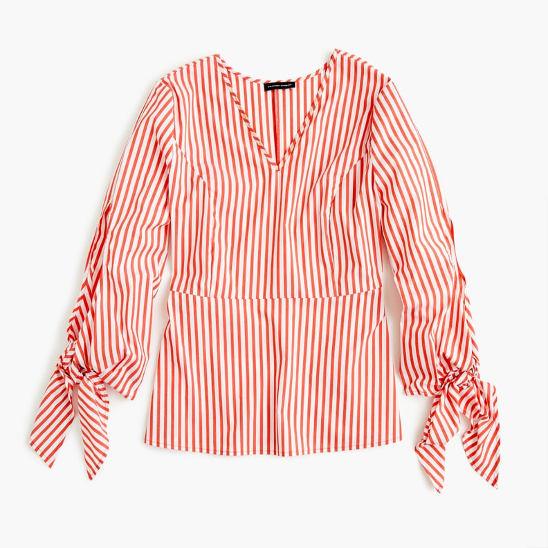 Universal Standard x J. Crew Tie-sleeve Top