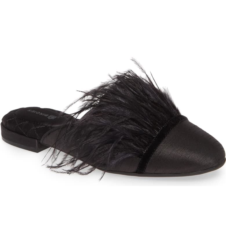 Birdies The Lovebird Feather Trim Mules