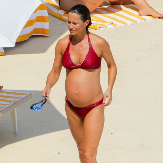 Pippa Middleton Pregnant in Red Bikini Aug. 2018