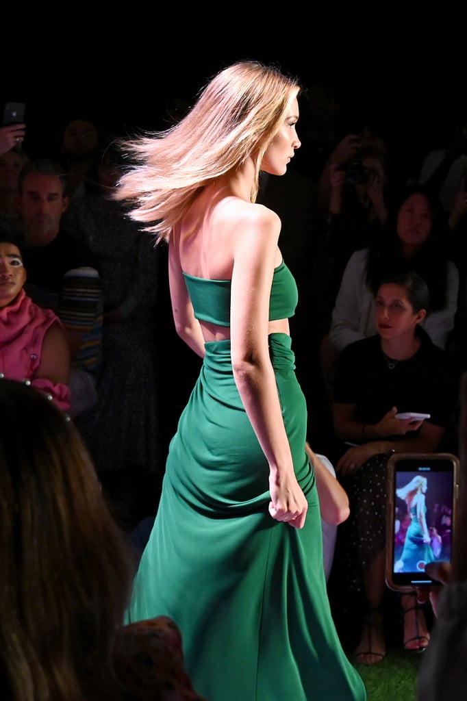 Bella Hadid on the Brandon Maxwell Runway at New York Fashion Week