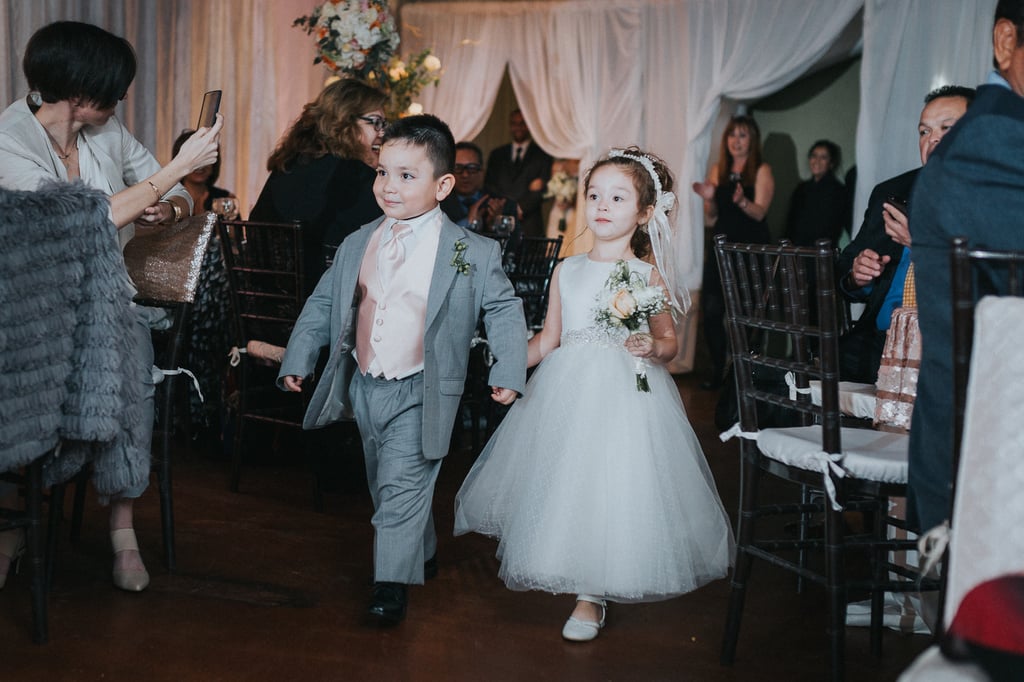 Elegant Wedding Reception With Blush and Gray Colors