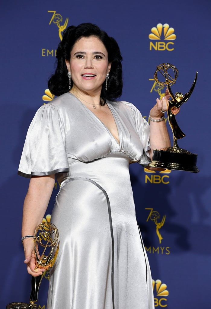 Alex Borstein Silver Dress at the 2018 Emmys