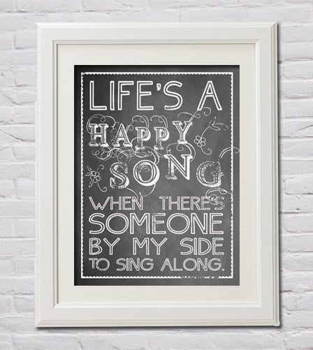 "Life's a Happy Song" Wall Art