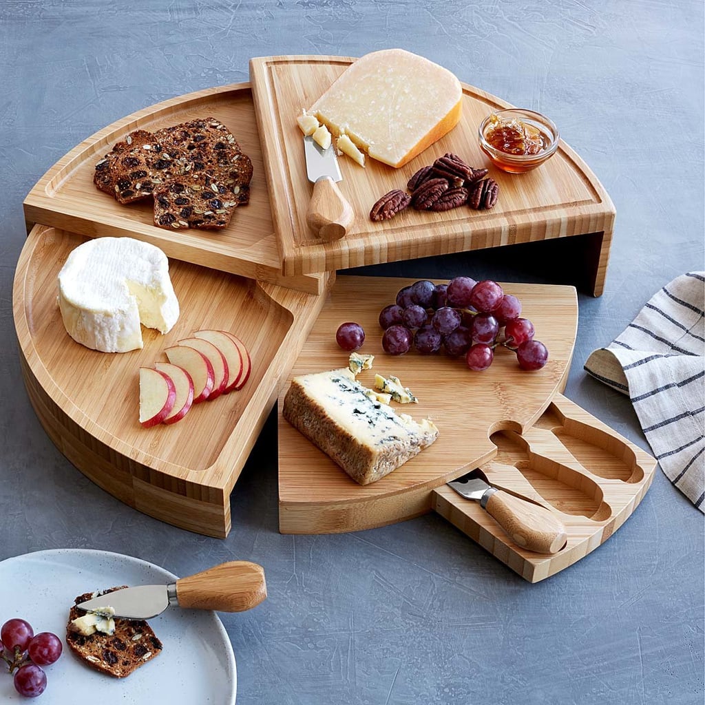 Compact Swivel Cheese Board with Knives