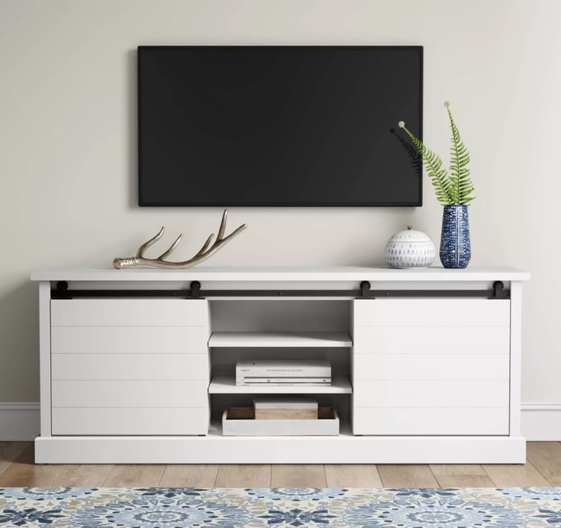 Threshold Southwick Farmhouse Barndoor Sliding TV Stand