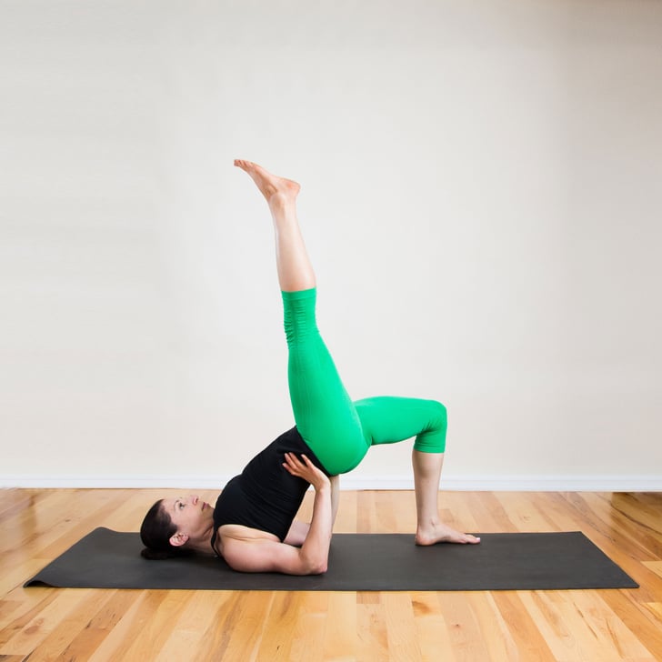 One-Legged Half Wheel | Most Common Yoga Poses Pictures | POPSUGAR
