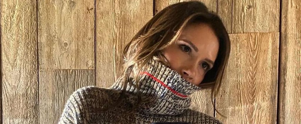 Victoria Beckham Wearing a Knit Turtleneck on Instagram 2020