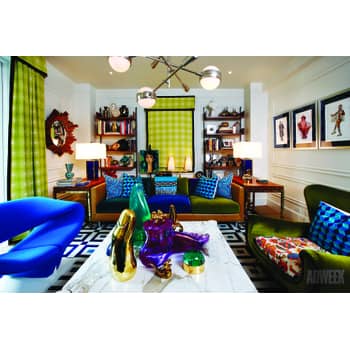 Designer Jonathan Adler's Manhattan apartment is an explosion of colour and  fun