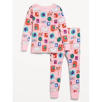 Unisex Matching Print Pajama Set for Toddler & Baby