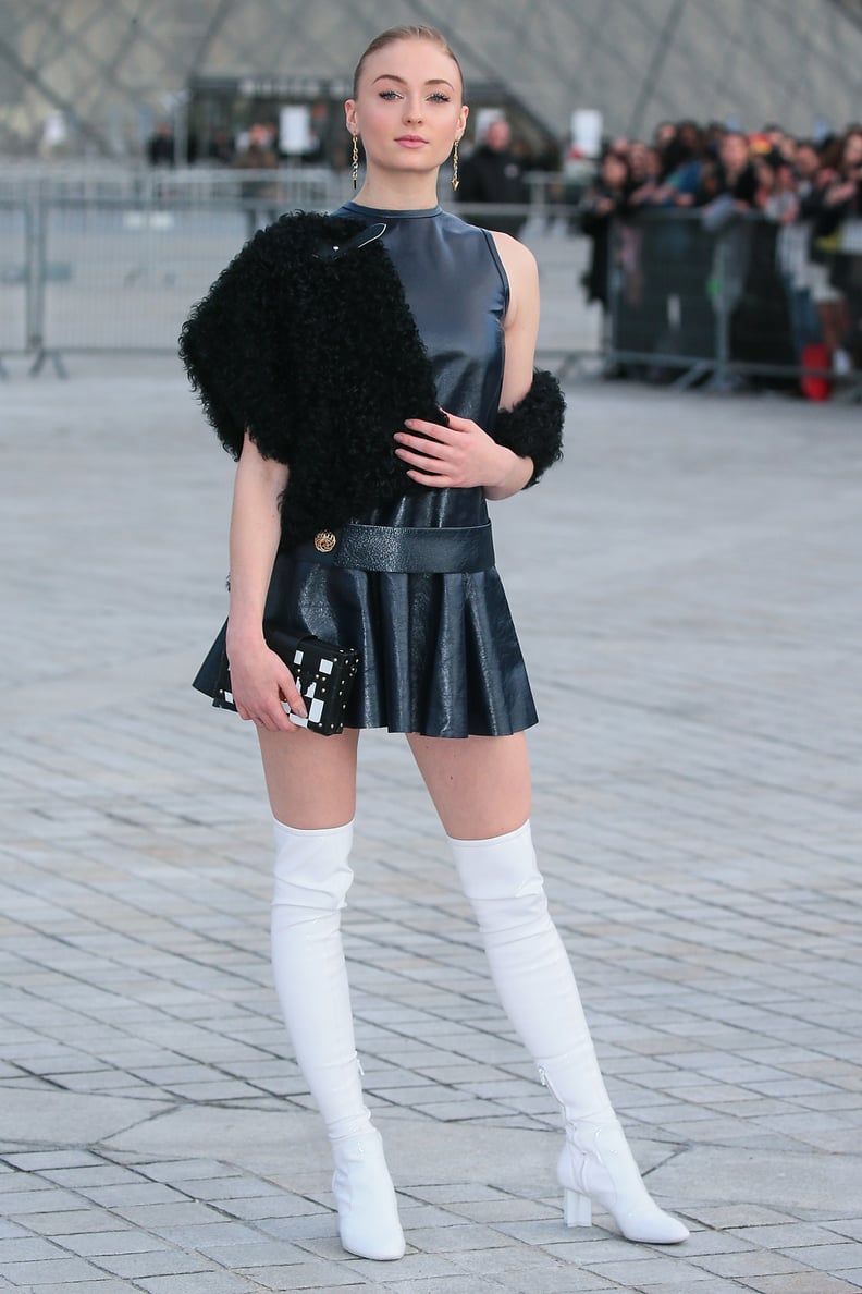 Sophie Turner at Paris Fashion Week in 2017
