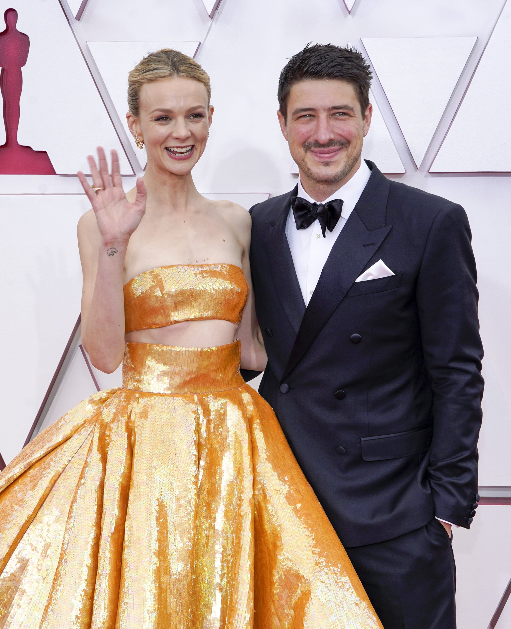 Carey Mulligan And Marcus Mumford At The Oscars 2021 Popsugar Celebrity