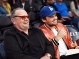 Jack Nicholson Share Laugh Courtside