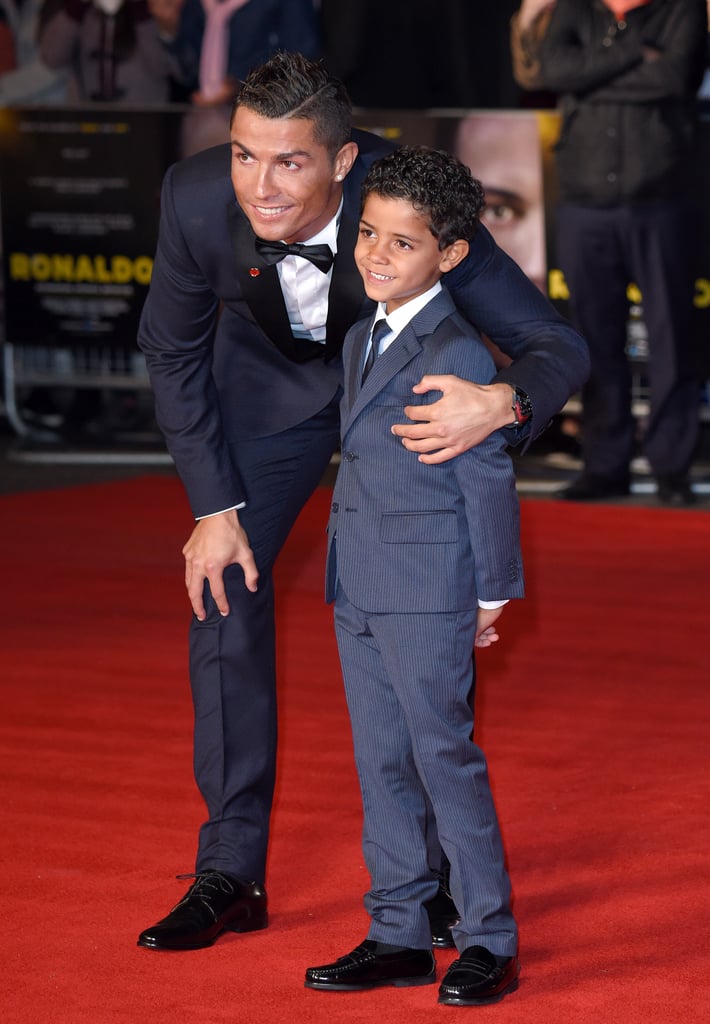 Cristiano Ronaldo and His Son at the Premiere of Ronaldo | POPSUGAR