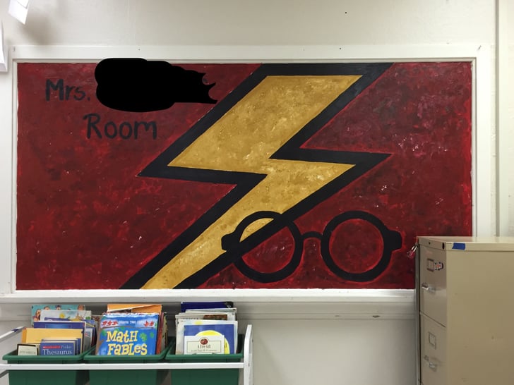 HarryInspired Chalkboard Art Harry Potter Classroom Decorations POPSUGAR Tech Photo 3