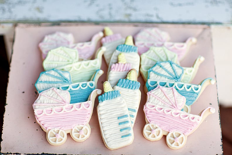 Baby Bottle and Baby Buggy Cookies