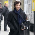 Benedict and Martin on the Set of Sherlock Season 3