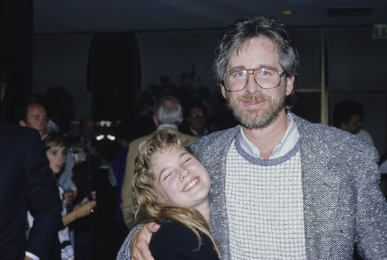 Pictures of Drew Barrymore and Steven Spielberg