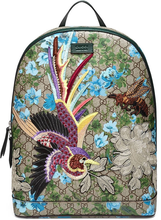 dette Trampe krise Gucci XL GG Floral-Print Backpack ($2,490) | This Floral Trend Will Help  You Totally Embody Spring | POPSUGAR Fashion Photo 13