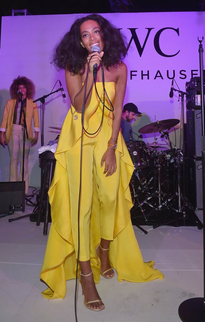 Solange Knowles performed at the Timeless Portofino event at Art Basel in Miami Beach, FL, on Wednesday.