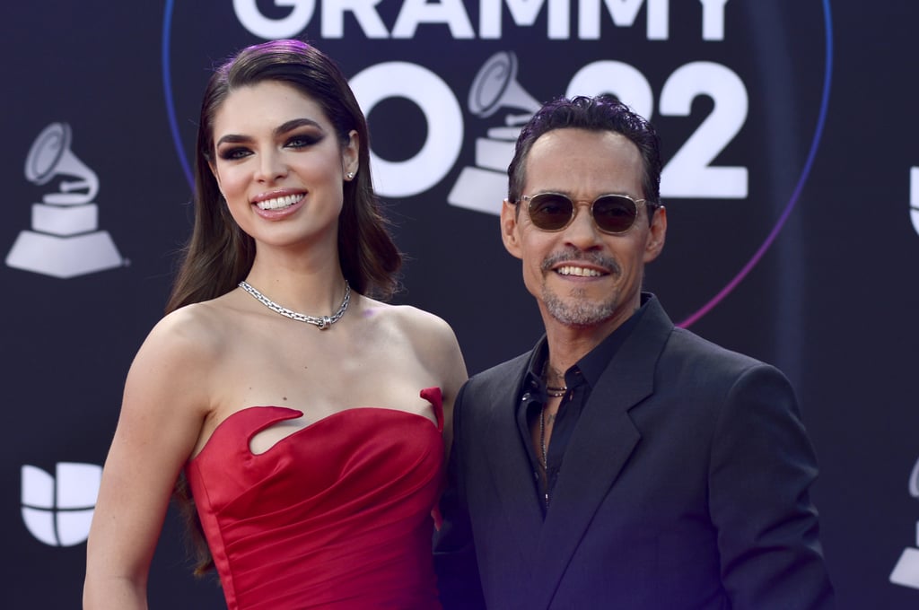 Marc Anthony and Fiancée Nadia Ferreira at the Latin Grammys