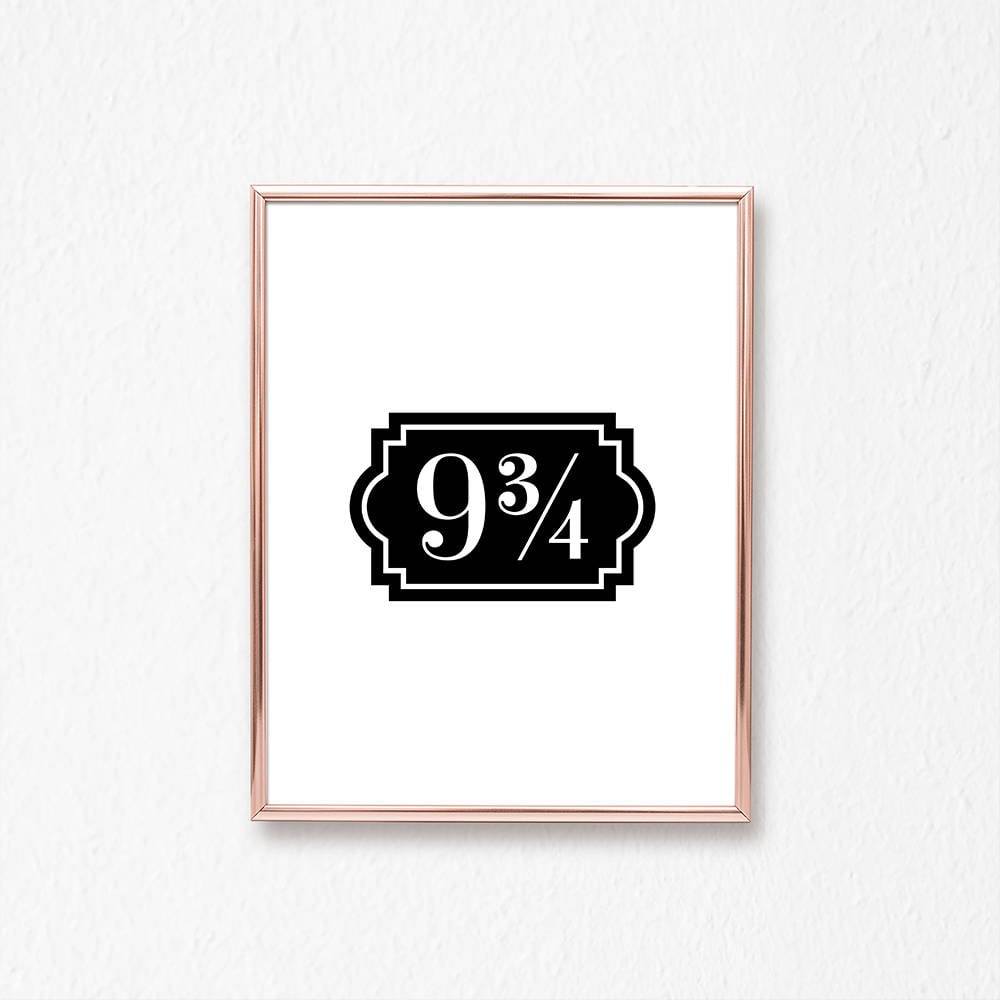 Platform  9 3/4 Poster ($13-$25)