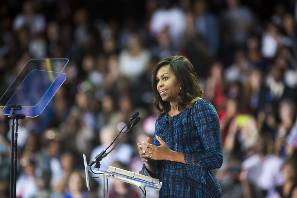 Michelle Obama's Campaign Dress Sends Out a Message on Its Own